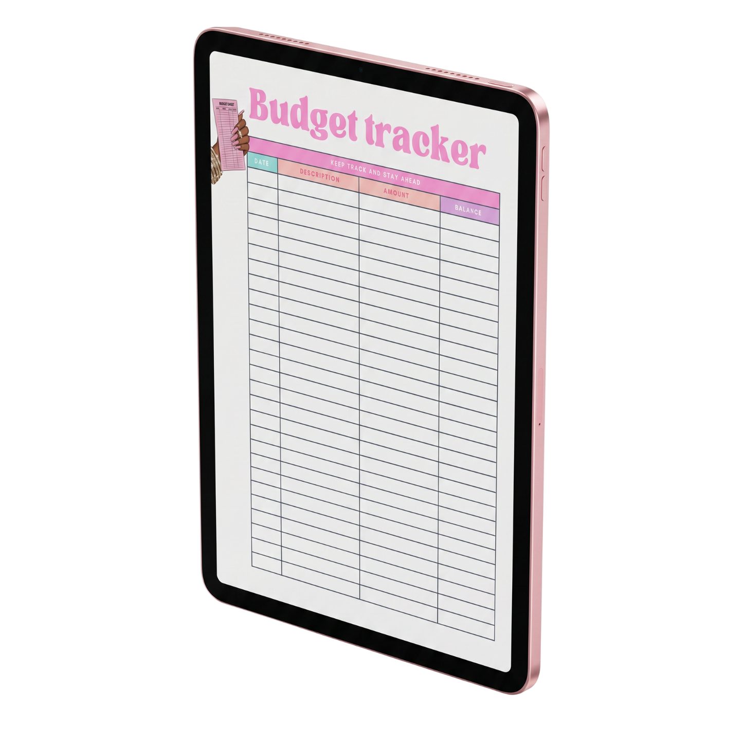 Saving Girl Era Budget Tracker Template