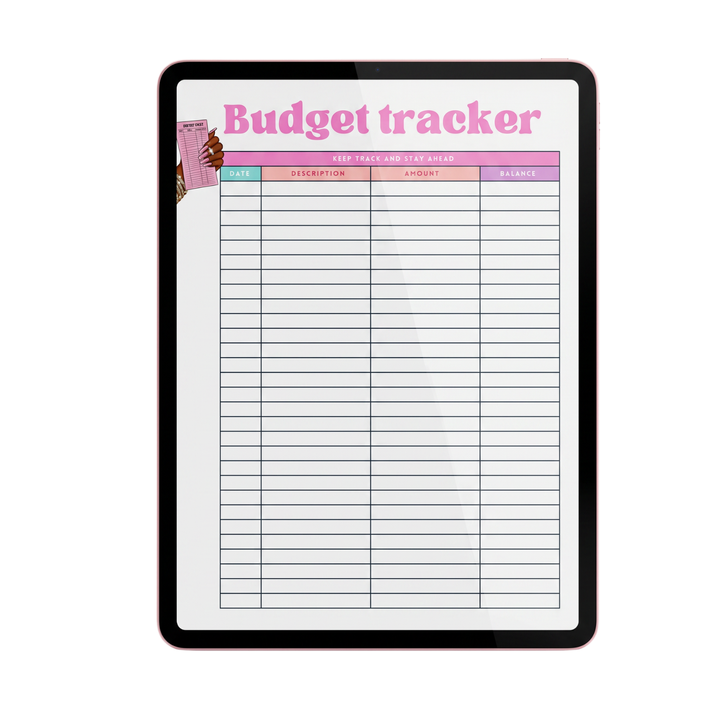 Saving Girl Era Budget Tracker Template