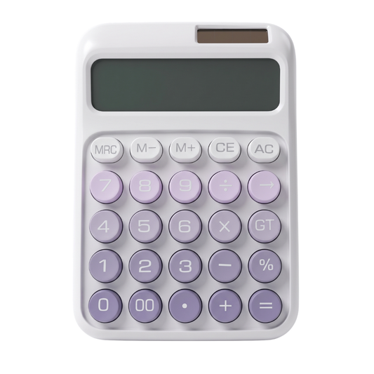 Saving Girl Era Large Pastel Purple Desk Calculator