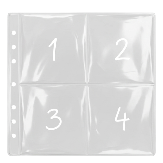 A5 1–100 Savings Challenge | 4-Compartment Cash Inserts
