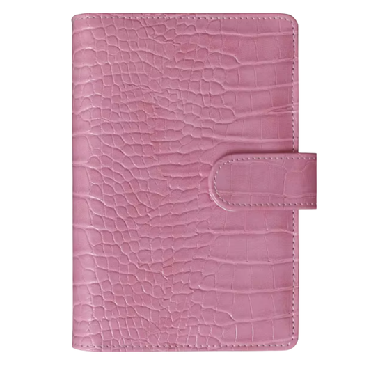 Pink Crocodile A6 Budget Binder
