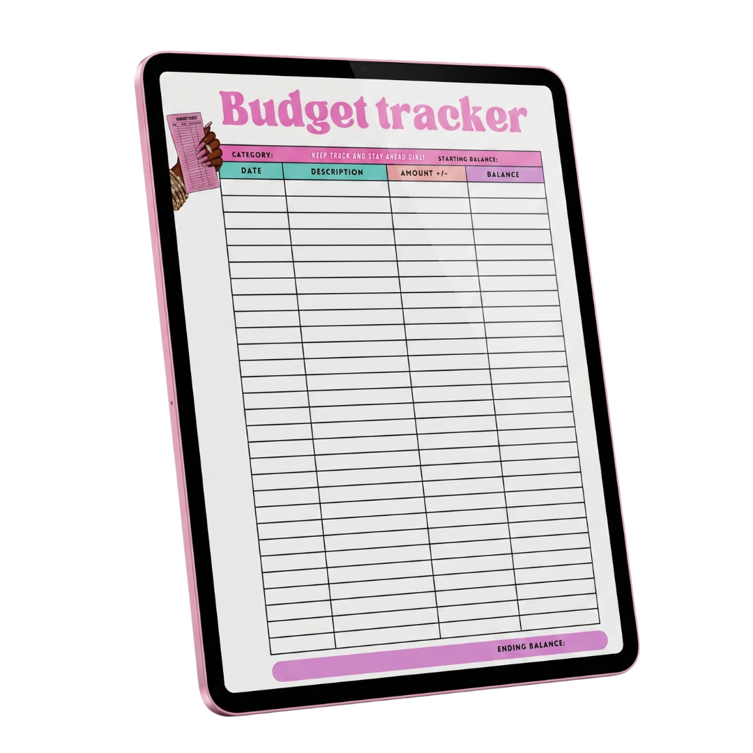 Saving Girl Era Budget Tracker Template