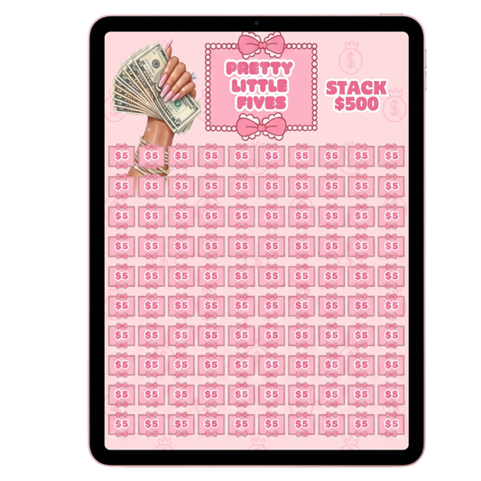 🎀 Pretty Little Fives | $500 Savings Challenge