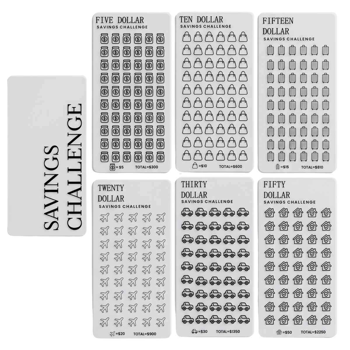 The Savings Challenge Edit | A6 Savings Tracker Set