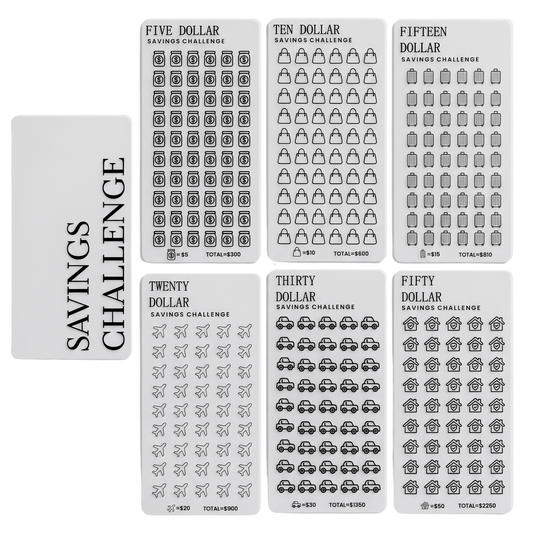 The Savings Challenge Edit | A6 Savings Tracker Set