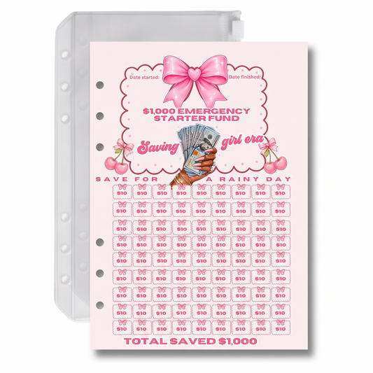 Emergency fund Physical Savings Tracker