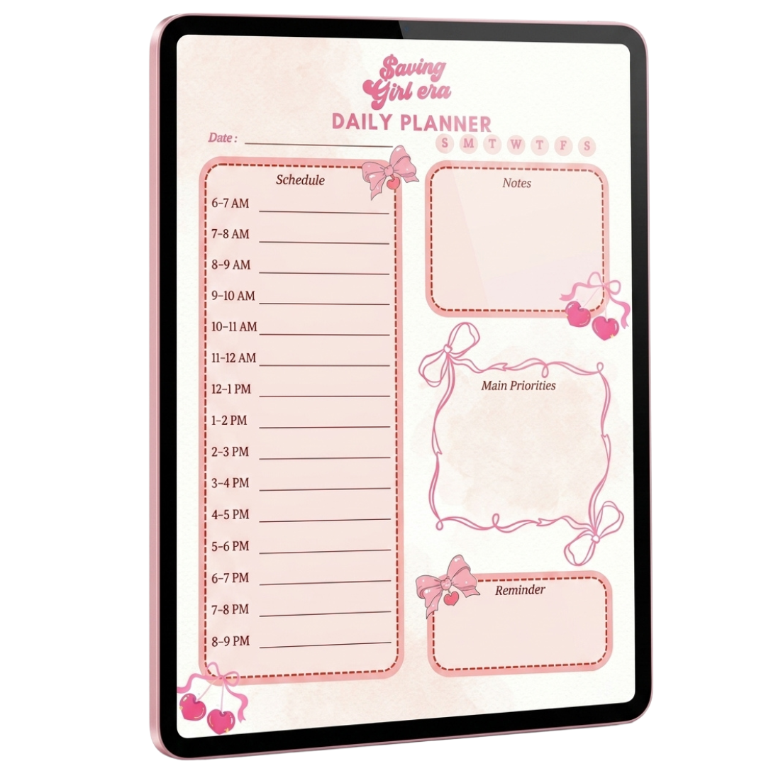 🎀 Saving Girl Era Daily Planner