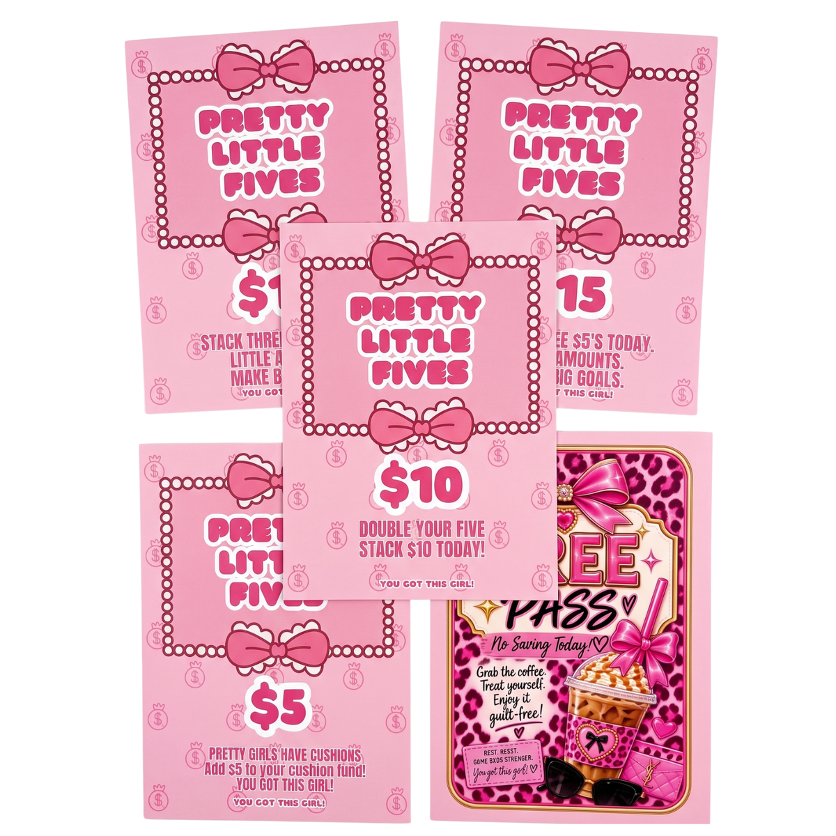 Pretty Little Fives $500 Savings Challenge Binder 🎀💵 COMING SOON!
