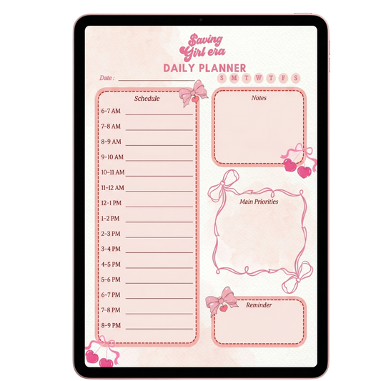 🎀 Saving Girl Era Daily Planner