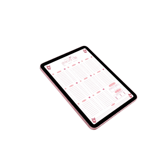 Grocery List Cherry Template