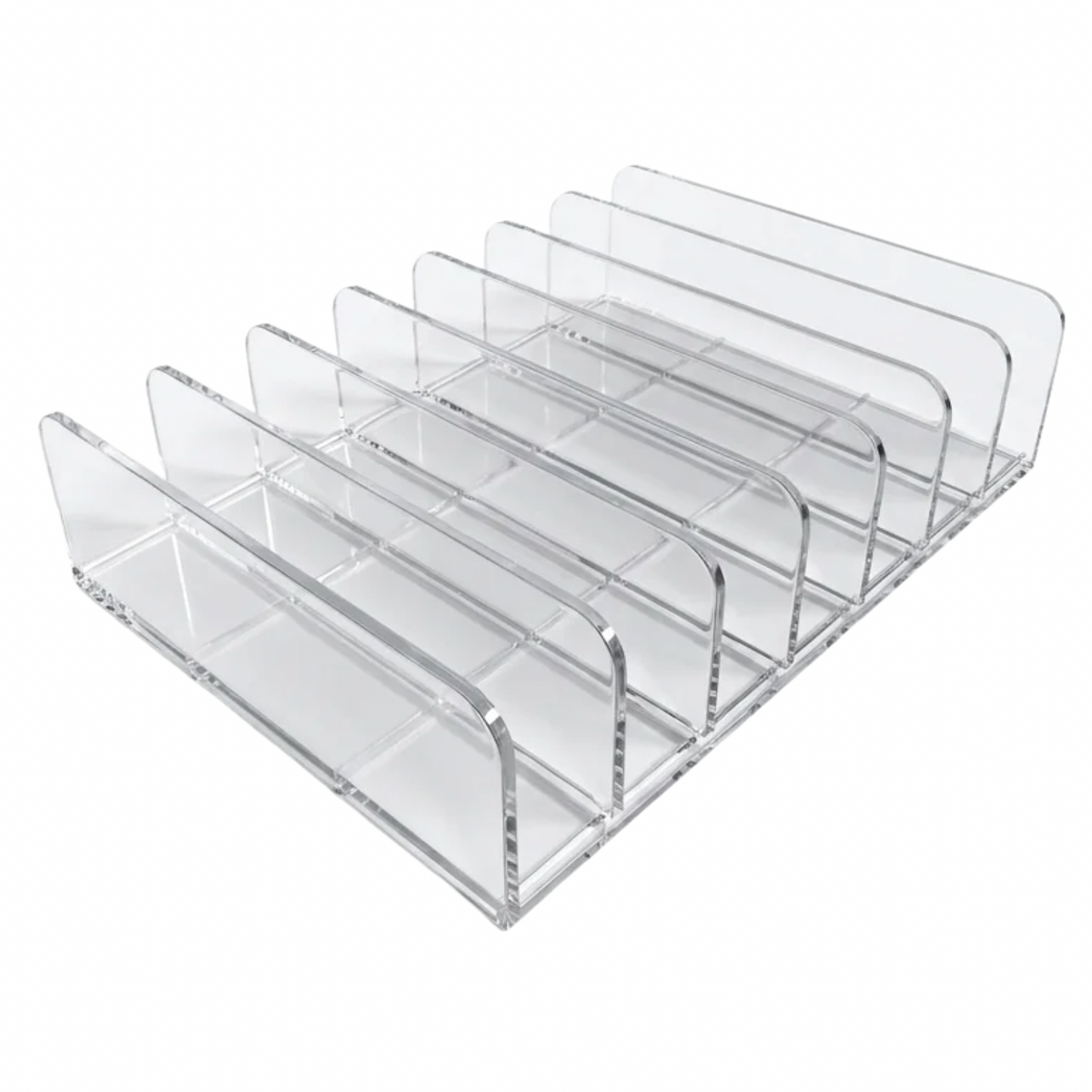 Mini Clear Cash Stuffing Tray | 7-Slot Money Organizer