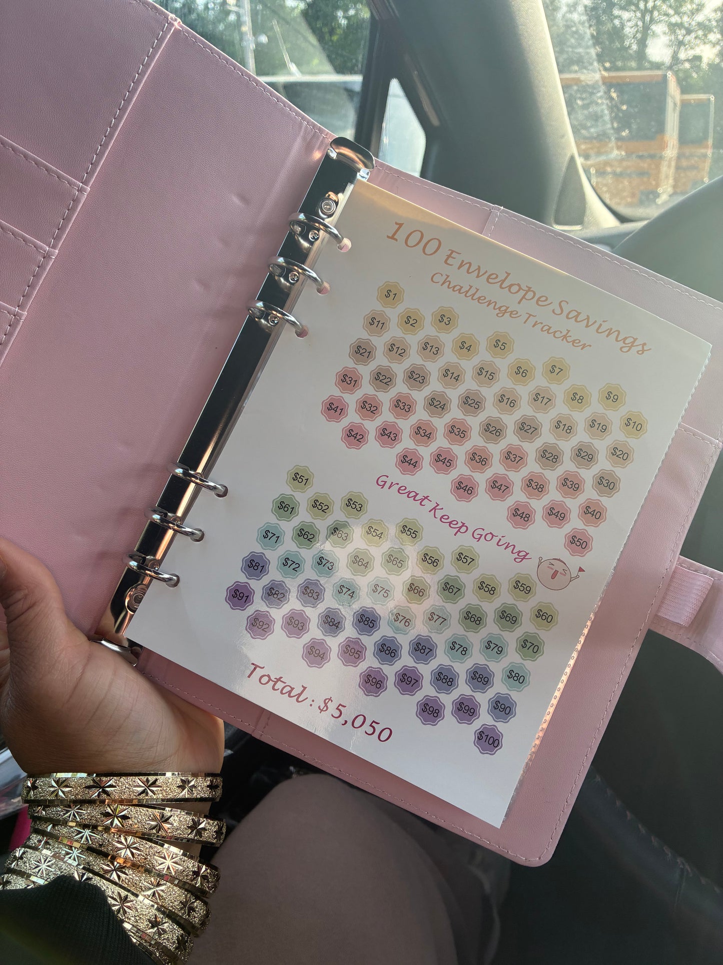 Saving Girl Era $5,050 Challenge Binder