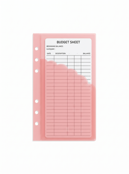 Pink Scallop envelopes set of 5