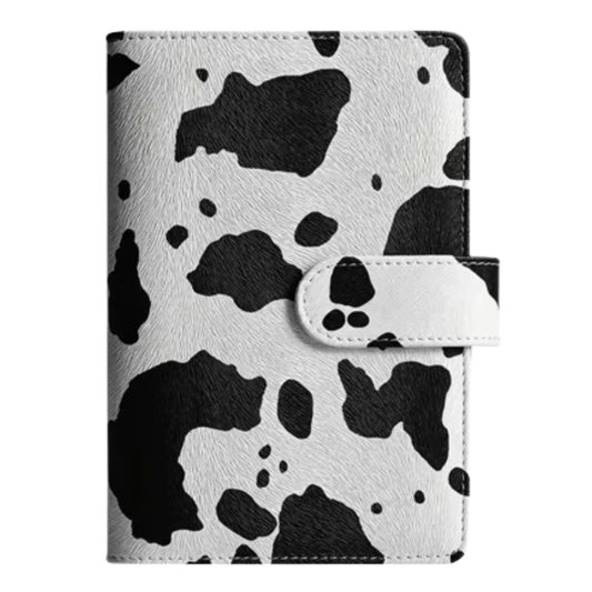 White & Black Print A6 Binder