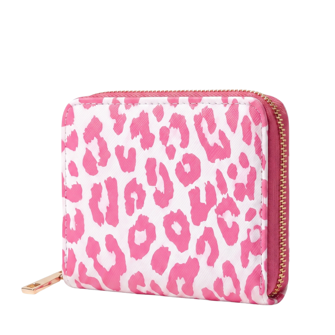 Saving Girl Era Mini Pink Leopard Wallet 💕🐆