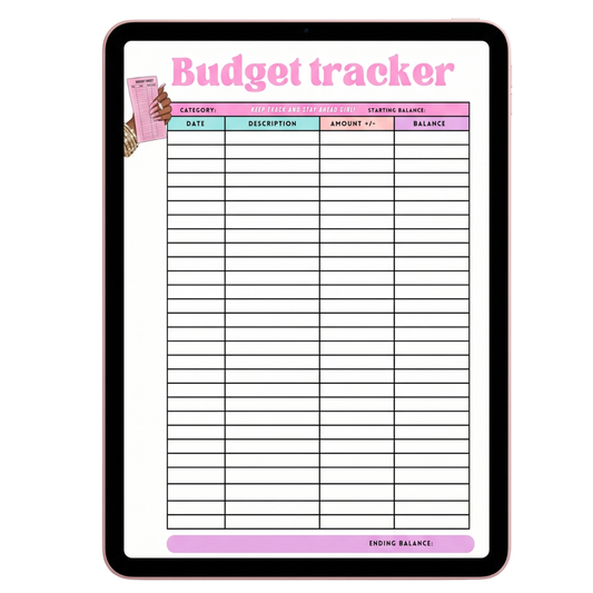 Saving Girl Era Budget Tracker Template