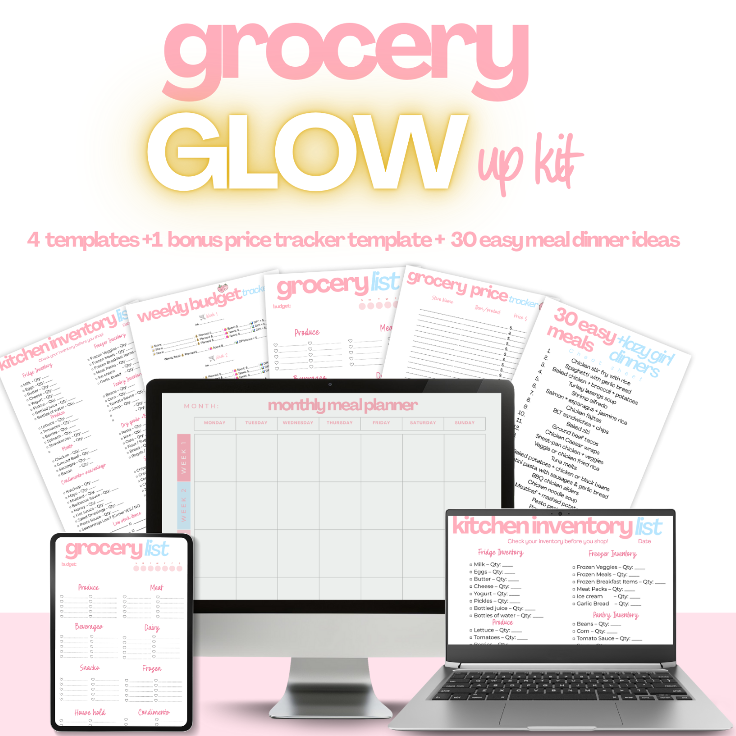 Grocery List Glow up kit